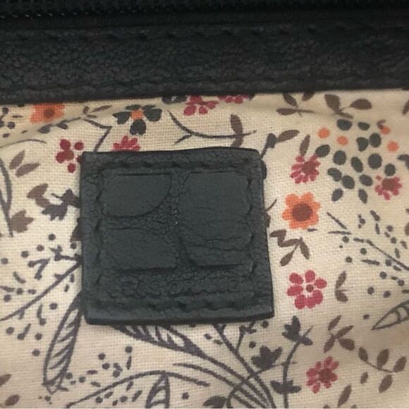 BOSS Orange Boho Leather Shoulder Handbag Black - Picture 3 of 4